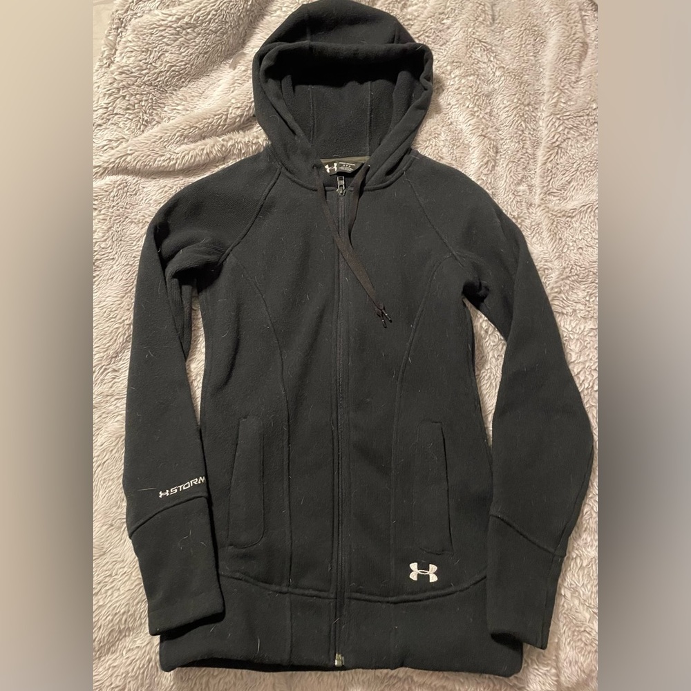Under armour storm black fleece hoodie